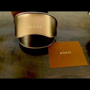 Gucci sunglass case with box.